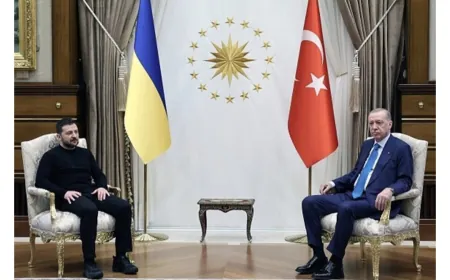 أردوغان يلتقي زيلينسكي بالمجمع الرئاسي في أنقرة