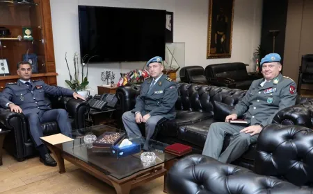 اللواء عبدالله بحث ورئيس بعثة الامم المتحدة لمراقبة الهدنة في لبنان الأوضاع العامة