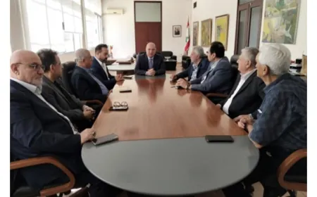 حيدر التقى نقابتي المحروقات وشركات التنظيفات