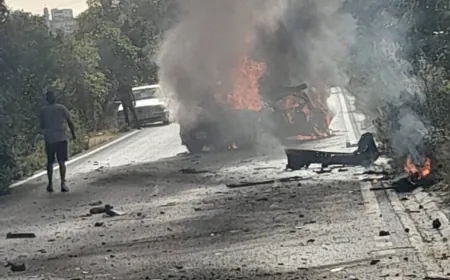 استهداف سيارة على طريق وادي خليل بين انصار و الكوثرية