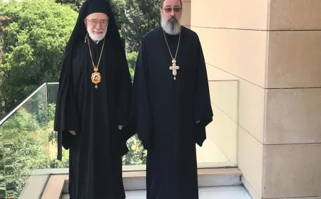 عوده استقبل رئيس دائرة العلاقات الخارجية في بطريركية موسكو ممثلا البطريرك كيريل