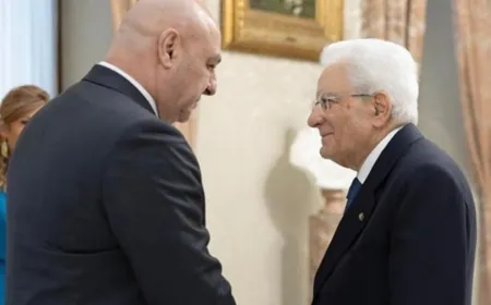 الرئيس عون يجتمع بالرئيس الإيطالي سيرجيو ماتاريلا في قصر الكويرينالي في روما