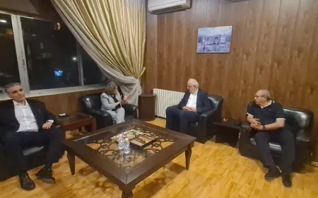 وصول وزير العدل عادل نصّار إلى العدلية في زحلة