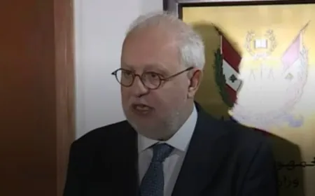 وزير العدل عادل نصّار من أمام قصر العدل في زحلة