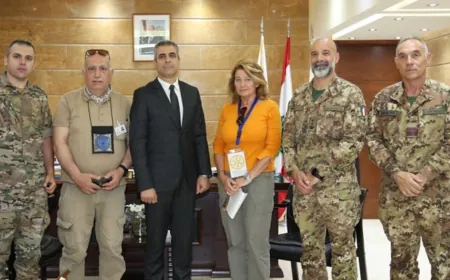 العميد فرح بحث مع وفد إيطالي في تطوير برامج الدعم التقني واللوجستي