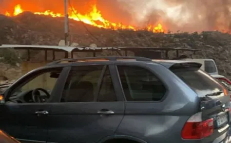 حريق في مدينة صيدا لايوجد اي استهداف