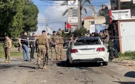 معلومات أولية عن استهداف سيارة في بلدة ياطر جنوب لبنان وسقوط إصابات