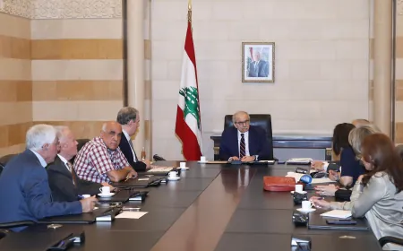 سلام يستقبل أعضاء الهيئة الإدارية لقدامى أساتذة الجامعة اللبنانية