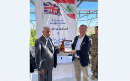 السفير البريطاني زار الحدود الشرقية للبنان مع سوريا: ملتزمون بتعزيز قدرات الجيش اللبناني في بسط سلطة الدولة