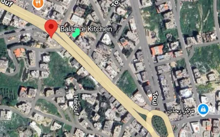 *المكان المهدد في منطقة تول محيط مستشفى الشيخ راغب حرب