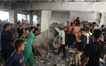 20 شهيدا في قصف إسرائيلي استهدف مدرسة تؤوي نازحين في غزة