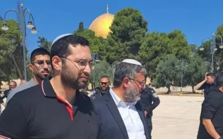 وزير الأمن القومي الإسرائيلي بن غفير يقتحم باحات المسجد الأقصى