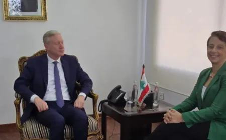 رجّي عرض وسفيرة قبرص ترسيم الحدود البحرية وقضية الهجرة غير الشرعية