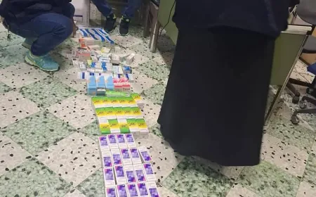 قسم الهندسة الصحية في بلدية طرابلس يصادر كمية من الادوية المنتهية الصلاحية من احد المستوصفات