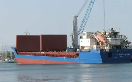 سفينة تحمل قمحا تصل إلى ميناء طرطوس السوري لأول مرة منذ سقوط الأسد