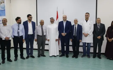 الصحة زار مستشفى الحريري برفقة وفد إماراتي للاطلاع على أوضاعه: