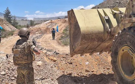الجيش: أزلنا بالتنسيق مع "اليونيفيل" سواتر ترابية أقامها العدو في خراج العديسة