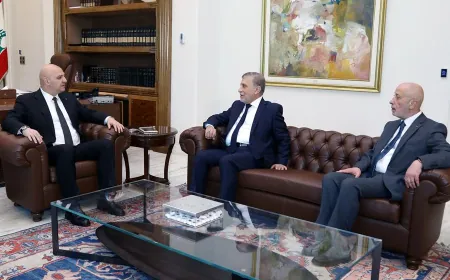 الرئيس عون عرض مع الشابندر العلاقات اللبنانية - العراقية