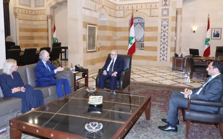 سلام يستقبل أبي المنى:الأمل كبير في التفهم