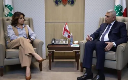 اللواء شقير عرض مع وزيرة الشؤون للأوضاع العامة