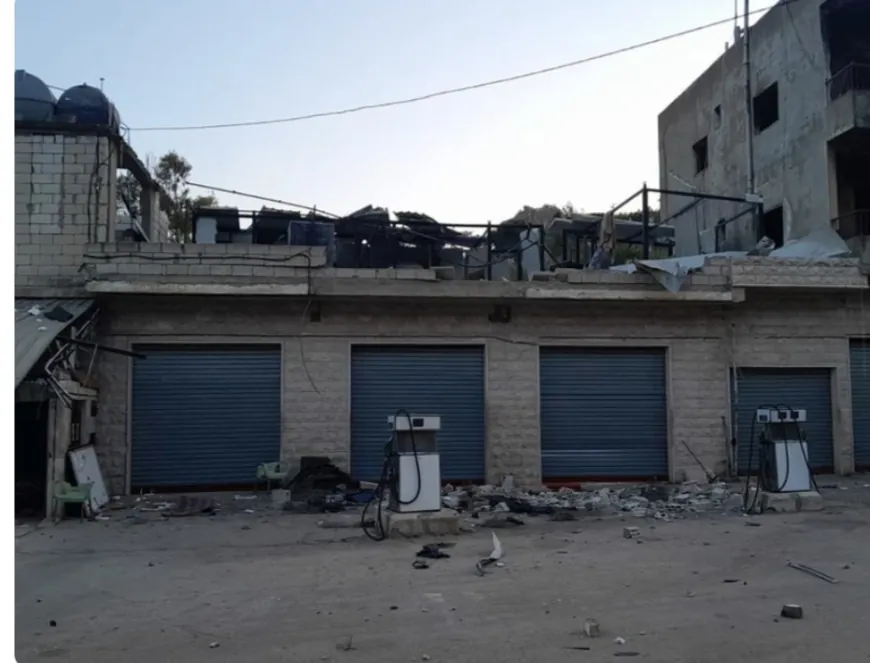 5 جرحى بغارة إسرائيلية فجراً استهدفت محطة محروقات على طريق عام حولا جنوبي لبنان