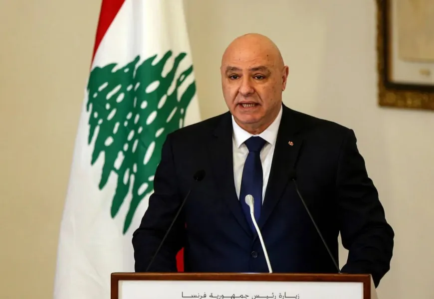 وصول الرئيس عون الى مبنى تلفزيون لبنان