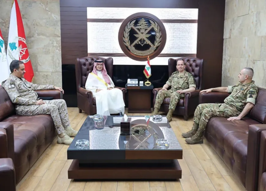قائد الجيش عرض الاوضاع مع السفير بخاري