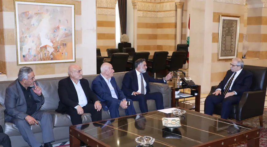 استقبالات رئيس ‎مجلس الوزراء الدكتور  نواف سلام  في السرايا