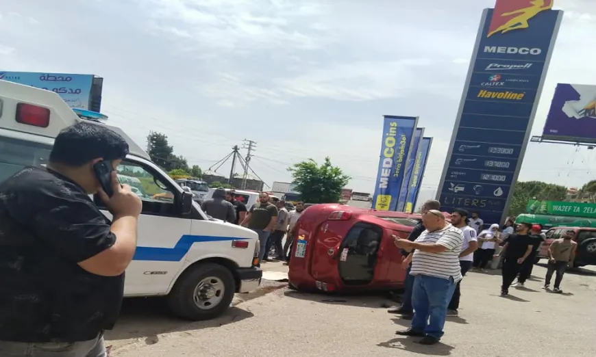 قتيلان جراء تصادم بين 3 سيارات في زحلة