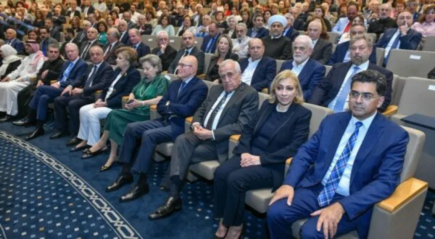 مرقص مثل الرئيس عون في تكريم جامعة الروح القدس – الكسليك لإدمون رزق وتسلّم أرشيفه الوطني