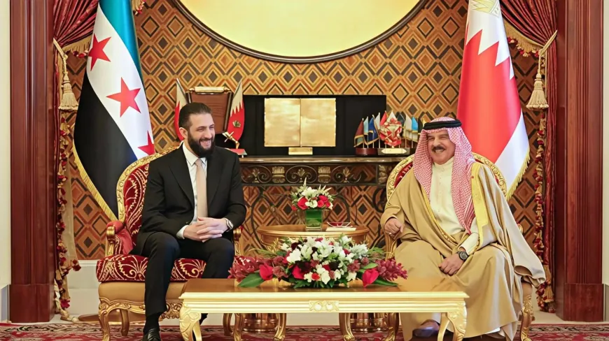 ملك البحرين يناقش مع الشرع سبل دعم أمن سوريا واستقرارها