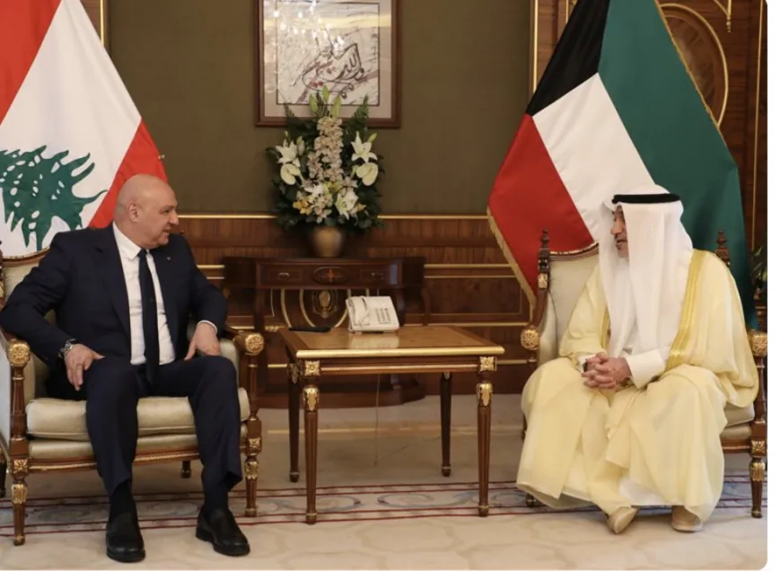 رئيس الجمهورية التقى ولي العهد الكويتي ورئيس مجلس الوزراء بالانابة