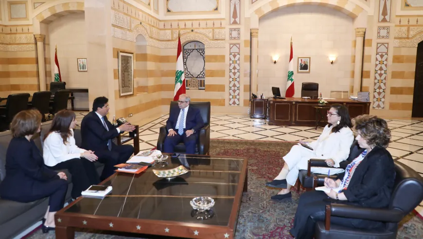 سلام يستقبل ريزا:بحث المبادرات الخاصة لانعاش الحياة الاقتصادية