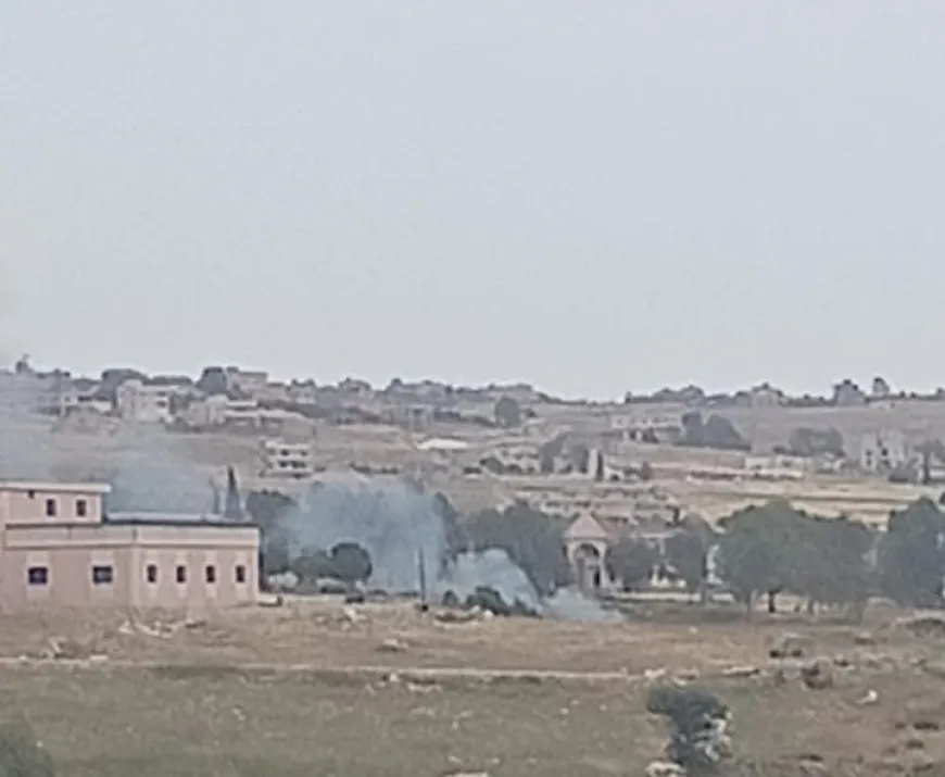 اطلقت مسيرة اسرائيلية صاروخين على منطقة بركة الطيري في حولا، في قضاء مرجعيون