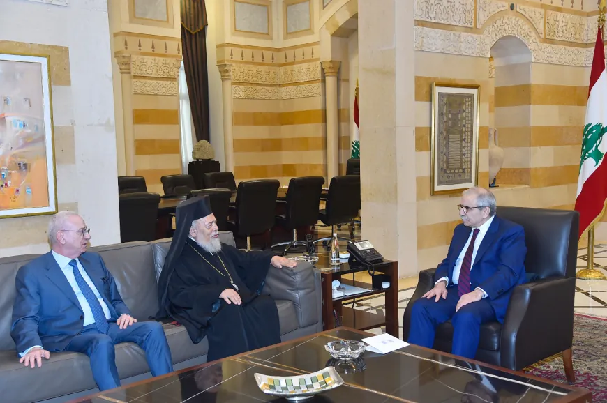 نواف سلام : استقبل الباطريرك للروم الاورتودوكس في موسكو