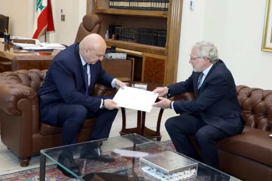 الرئيس عون تسلّم دعوة للمشاركة في مؤتمر الأمم المتحدة الدولي الرابع لتمويل التنمية في إشبيلية