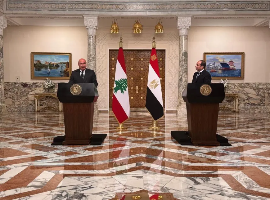 في مؤتمر مشترك مع السيسي.. الرئيس عون: نتمسّك بالـ1701 ونرفض استمرار الخروقات الإسرائيلية