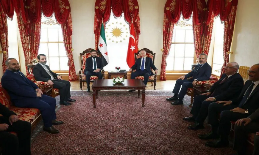 لقاء يجمع إردوغان والشرع في إسطنبول