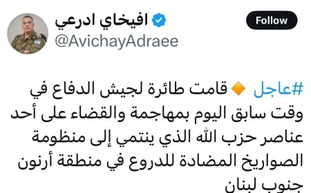 افيخاي أدرعي ينشر