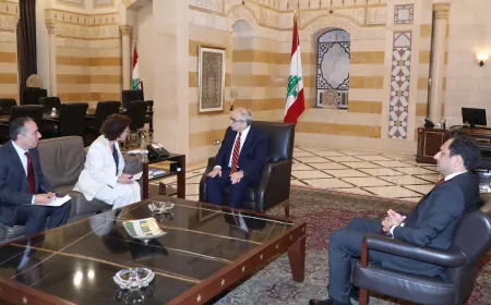 استقبل رئيس مجلس الوزراء الدكتور نواف سلام صباح اليوم في السرايا وفدا يمثل حزب "خط احمر"برئاسة النائب وضاح الصادق