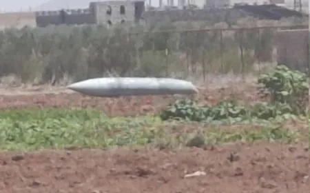 صاروخ إيراني سقط في ريف درعا السورية