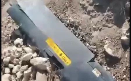 سقوط صاروخ اعتراضي في واد بين بلدتي باريش ومعروب