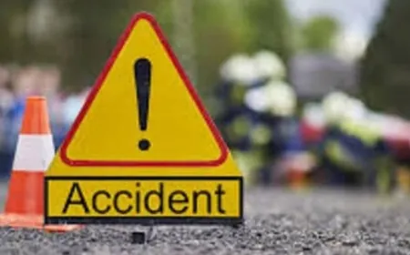 حادث صدم على أوتوستراد بحنين