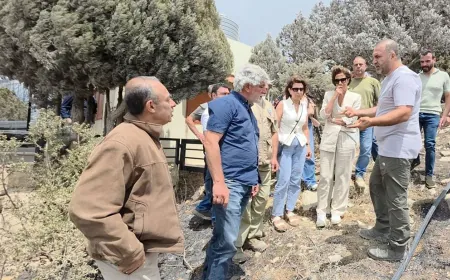 وزيرة البيئة تفقدت موقع الحريق في جرود القبيات واطلعت على حجم الأضرار