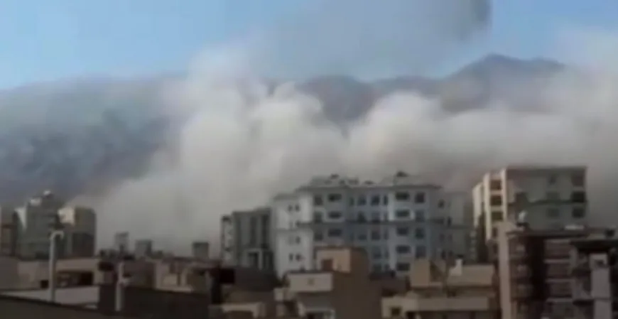وسائل إعلام إيرانية: انفجار ضخم حول مطار مهر آباد