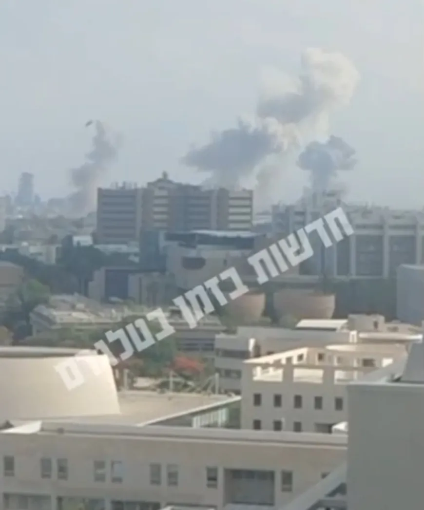 سقوط صـاروخ إيراني بشكل مباشر على مبنى بمنطقة تل أبيب الكبرى