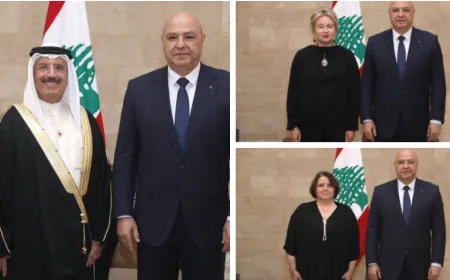 رئيس الجمهورية يتسلّم أوراق اعتماد سفراء