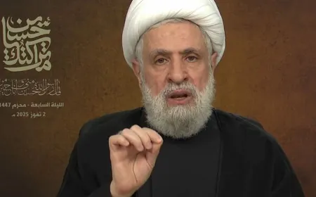 نعيم قاسم: لا نقبل أن نُساق إلى المذلّة وأن نُسلّم أرضنا وسلاحنا للعدو "الإسرائيلي"