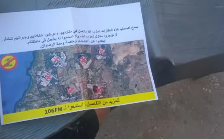 محلقة إسرائيليّة ألقت منشورات تحريضية في بلدة ميس الجبل