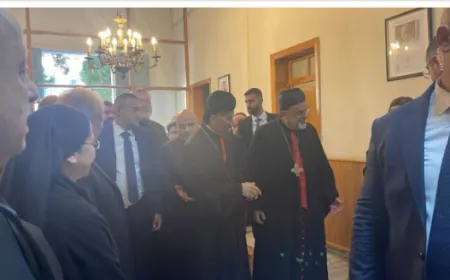 وصول البطريرك بشارة الراعي إلى مطرانية طرابلس المارونية